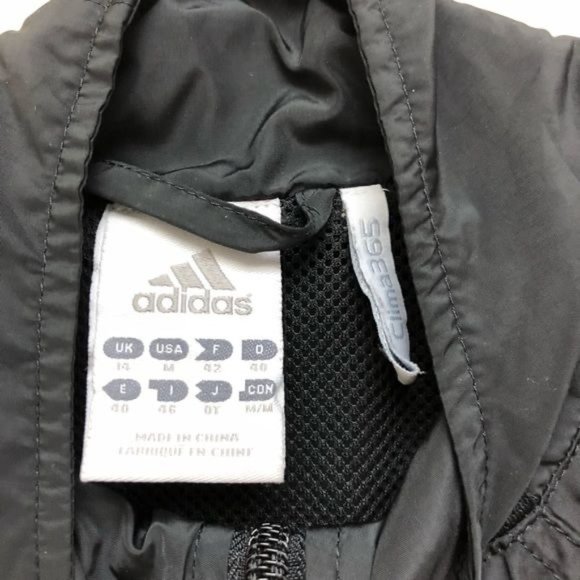 Adidas 3 Stripes Climaproof 365 Pointed Cuff Windbreaker Jacket | Medium - Picture 11 of 13